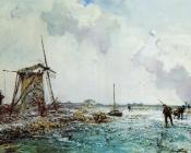 Skaters in Holland - 约翰·巴托特·琼坎